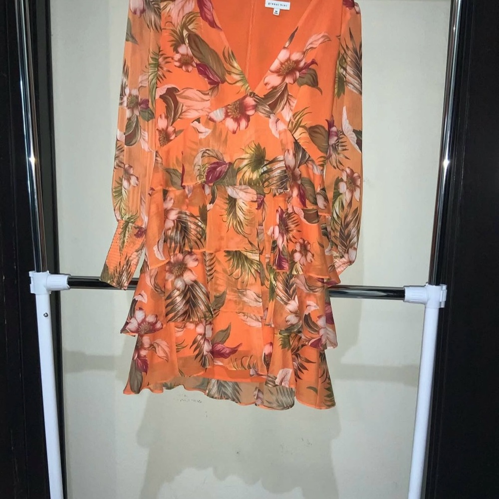 Gianni Bini Vibrant Floral Long Sleeve Dress